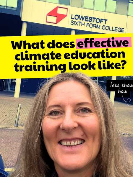 Tess hosted climate education workshops for teachers from across Norfolk and Suffolk

Exploring the 